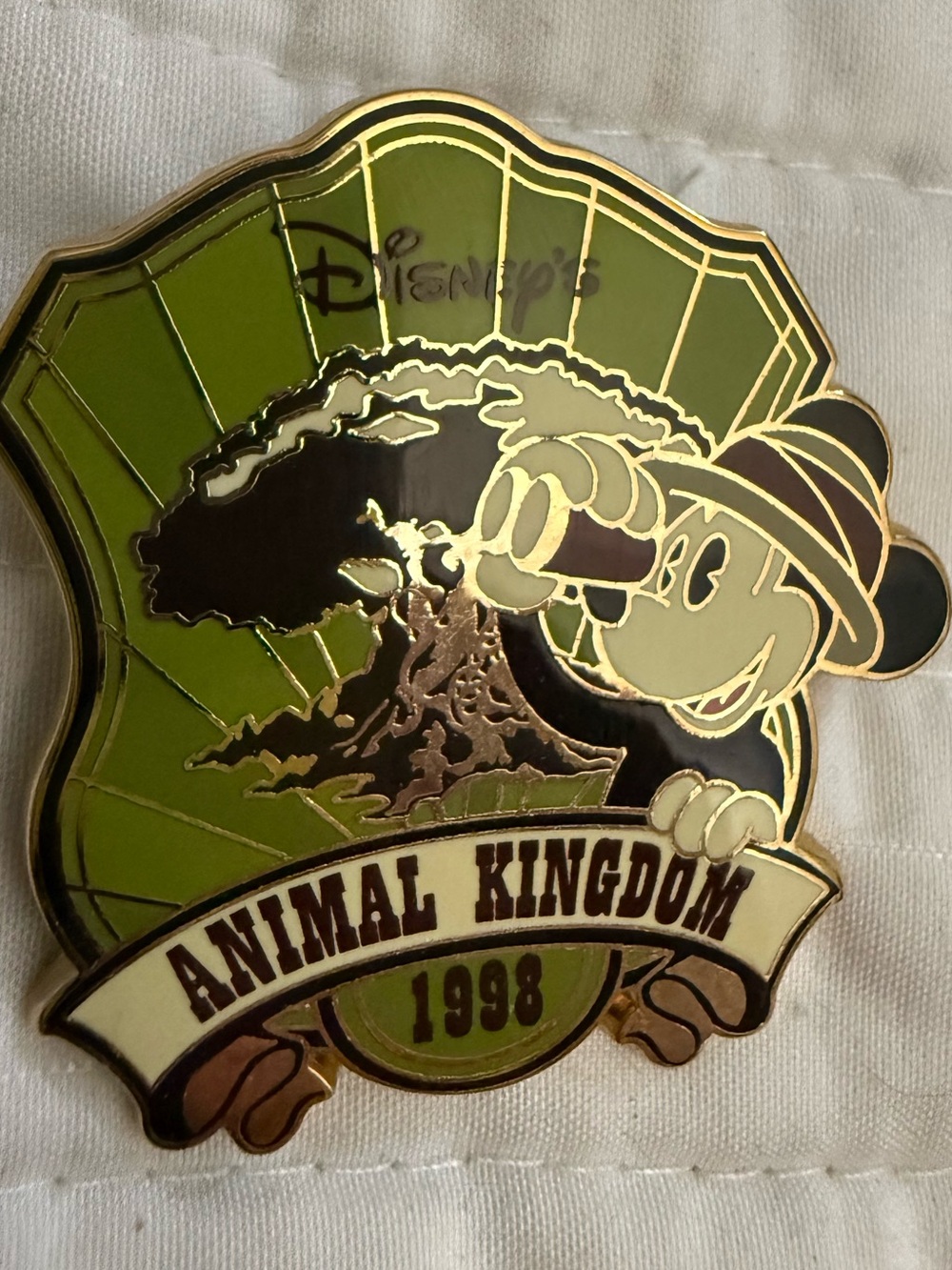 Disney Animal Kingdom 1998 (2010) Pin - Green, Gold & Brown